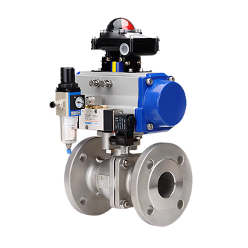welcome海洋之神-气动法兰球阀 流体控制